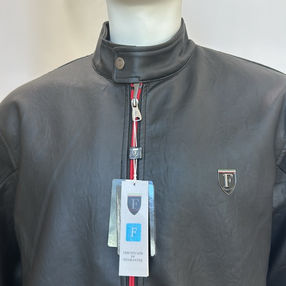 F COLLECTION Men Leather Jacket.  New with Tag - Picture 2 of 12